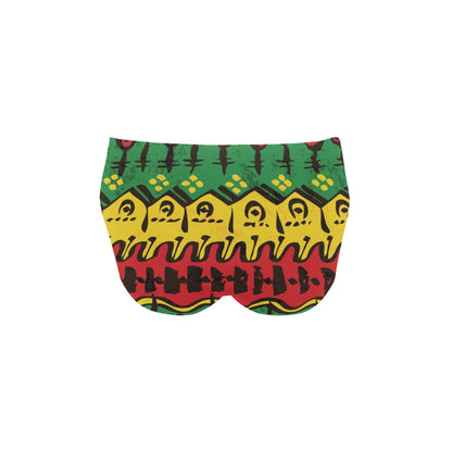 Rasta Pattern Print Design A01 Men's Swimming Briefs