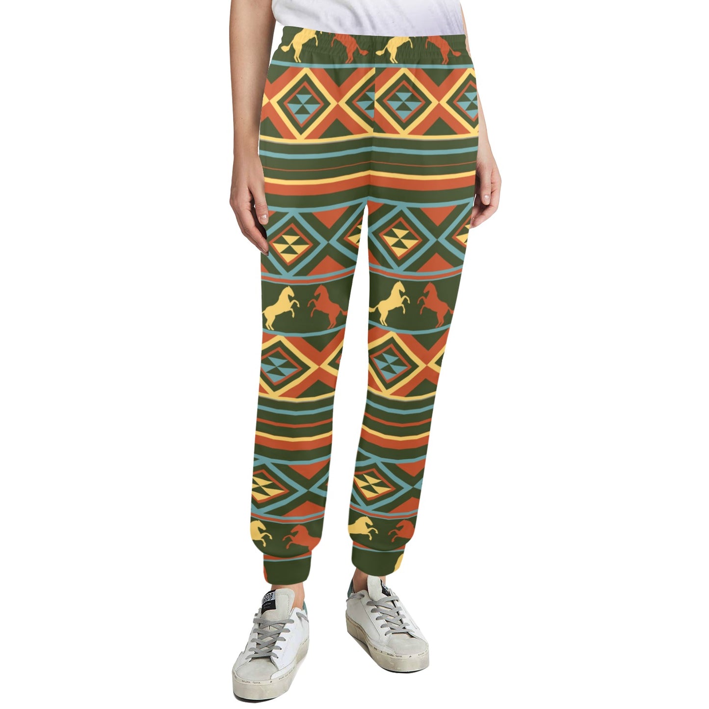 Horse Western Pattern Women's Casual Track Pants