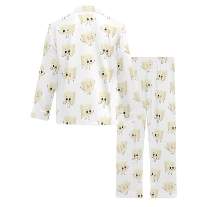 Tofu Print Design LKS301 Men's Long Pajama Set