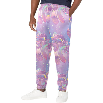 Psychedelic Mushroom Pattern Print Design A01 Men's Casual Track Pants