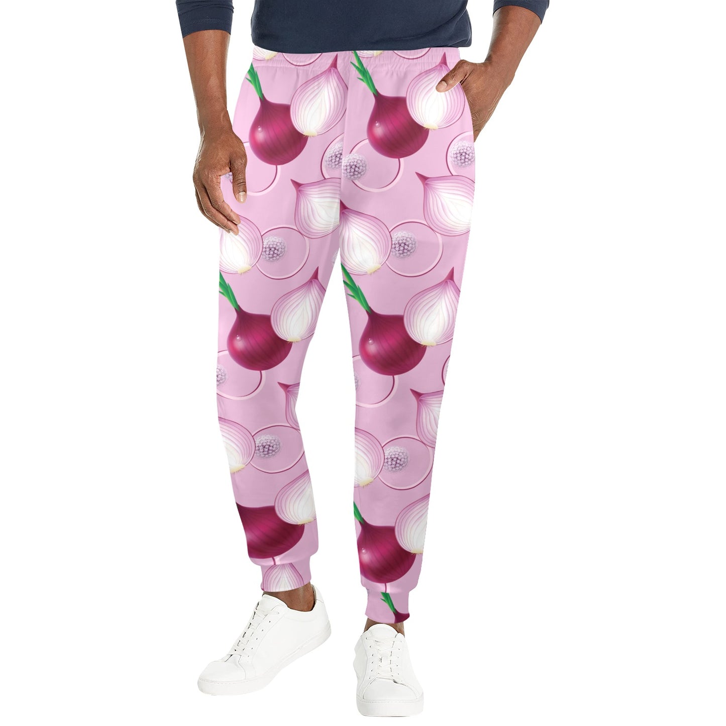 Onion Pattern Print Design A01 Men's Casual Track Pants