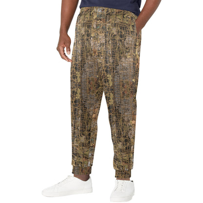 Camouflage Realtree Pattern Print Design 01 Men's Casual Track Pants