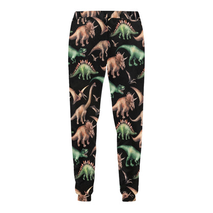 Dinosaur Print Pattern Men's Sweatpants