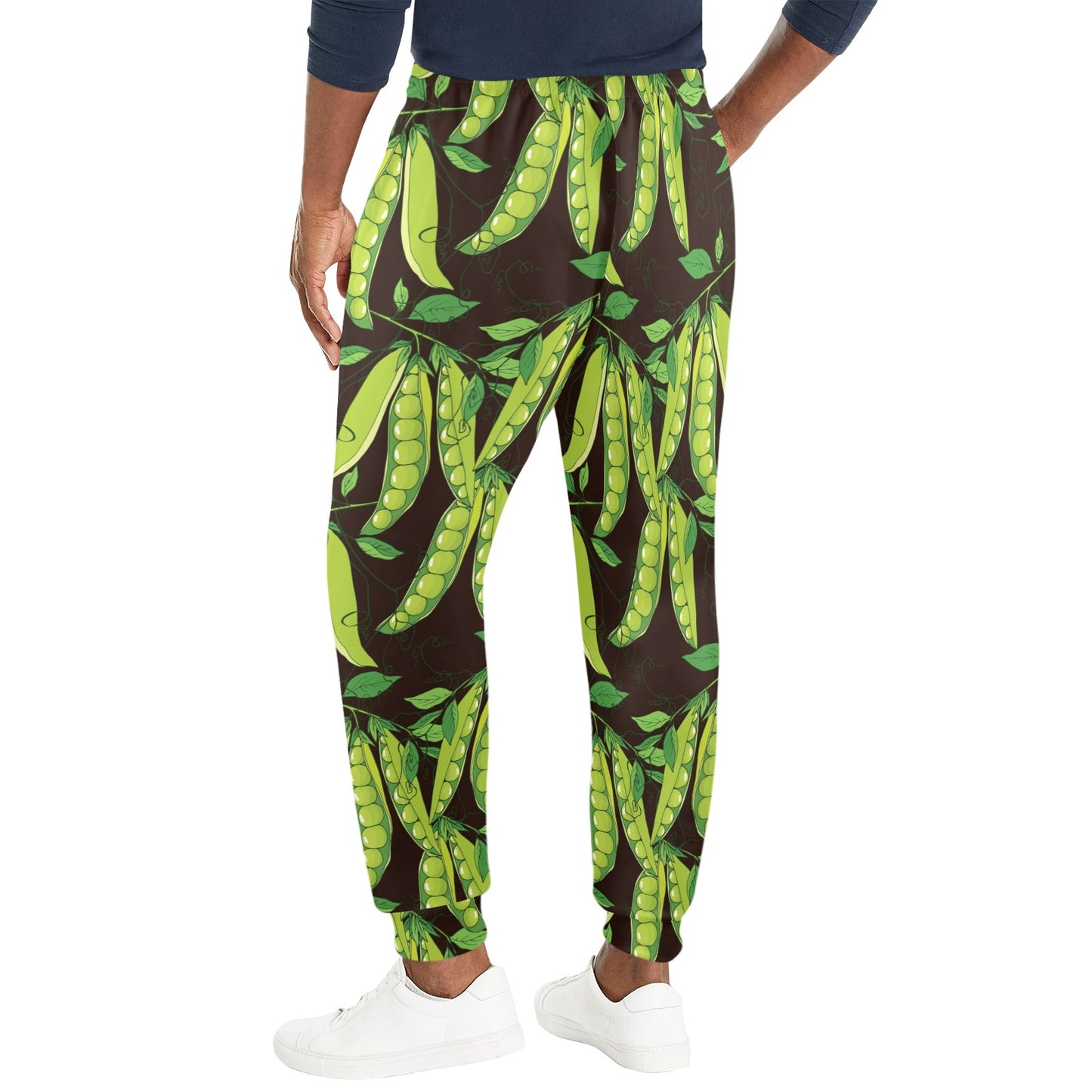 Peas Pattern Print Design A03 Men's Casual Track Pants