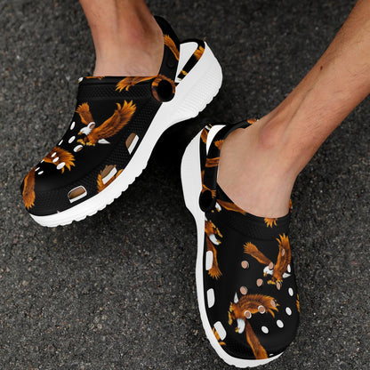 Eagles Print Pattern Unisex Clogs Shoes