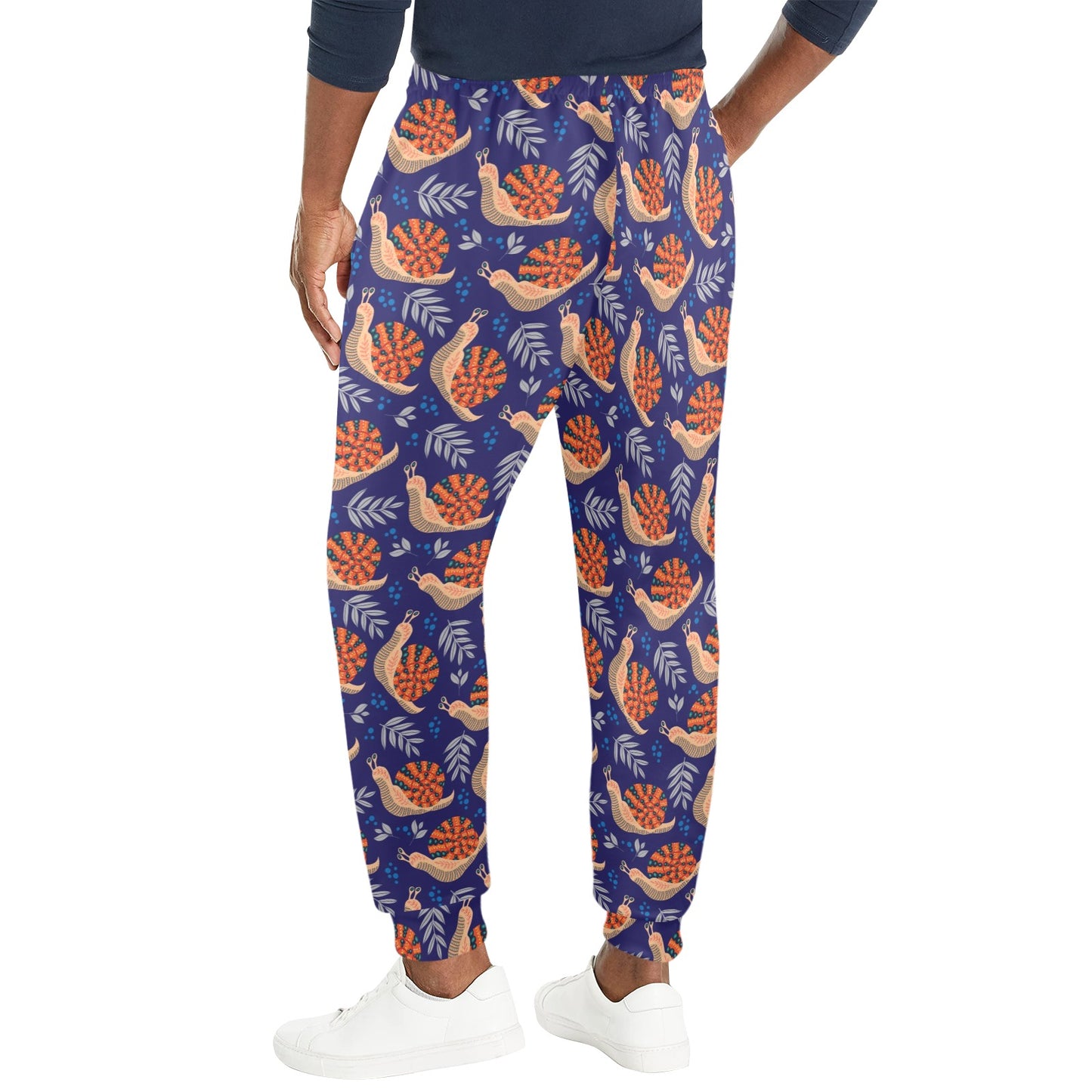 Snail Print Design LKS401 Men's Casual Track Pants