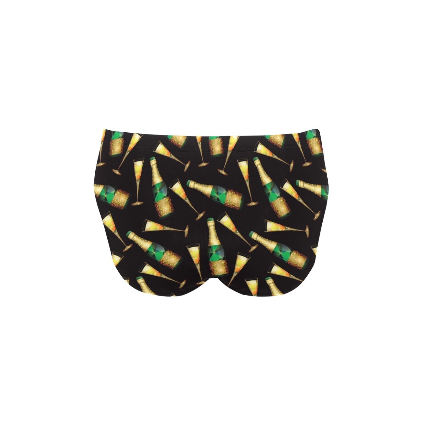 Champagne Pattern Print Design 02 Men's Swimming Briefs