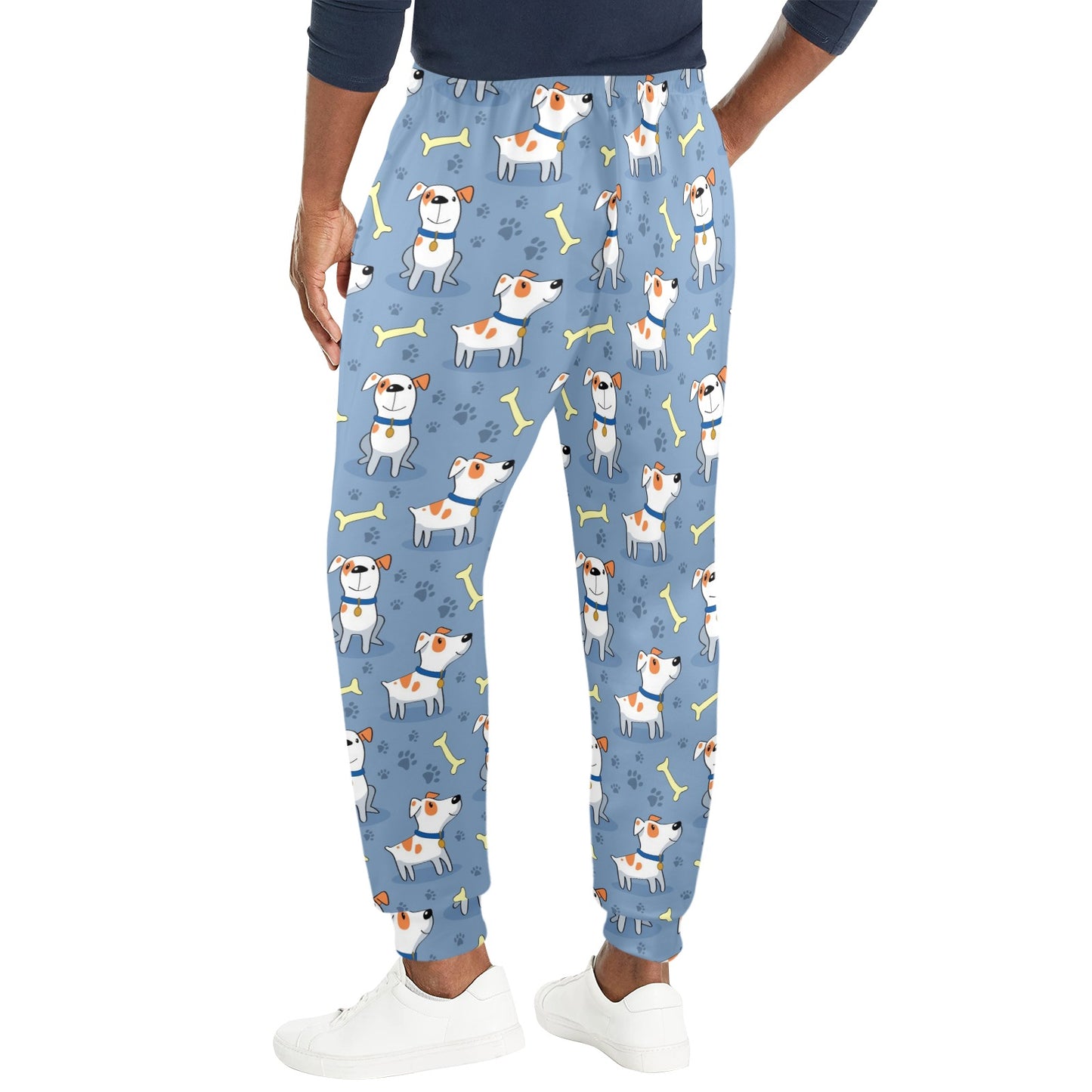 Bull Terriers Pattern Print Design 04 Men's Casual Track Pants