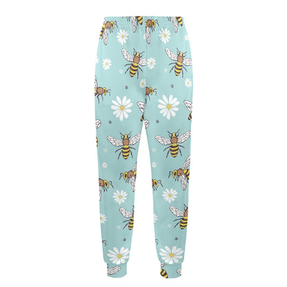 Bee Pattern Print Design BEE010 Men's Casual Track Pants