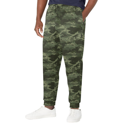 Army Camouflage Pattern Print Design 02 Men's Casual Track Pants