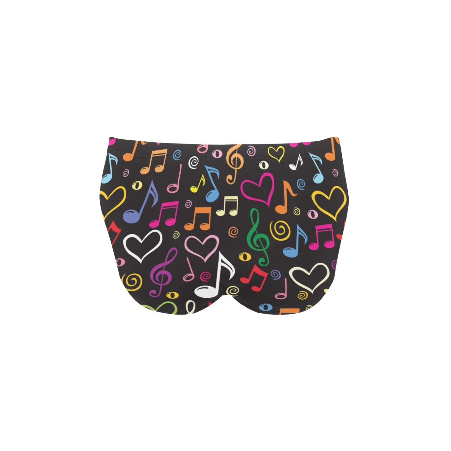Music note Pattern Print Design A01 Men's Swimming Briefs