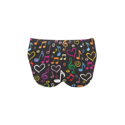 Music note Pattern Print Design A01 Men's Swimming Briefs