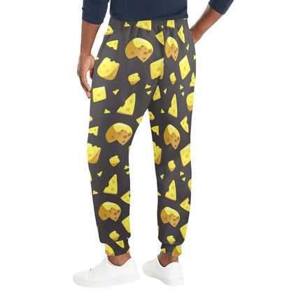 cheese Design Print Pattern JJ031 Men's Casual Track Pants