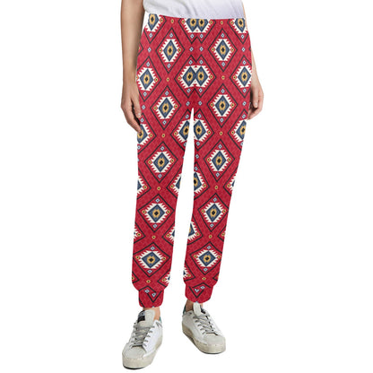 Aztec Pattern Print Design 10 Women's Casual Track Pants