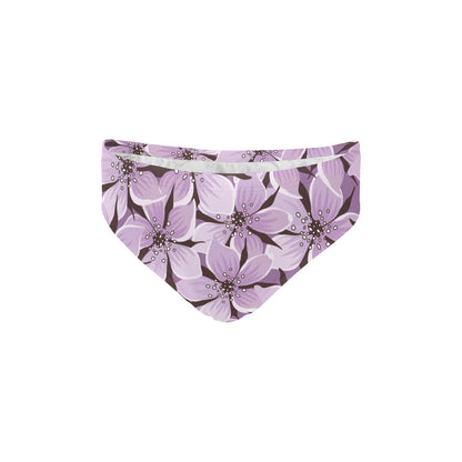 Lilac Pattern Print Design 01 Men's Swimming Briefs