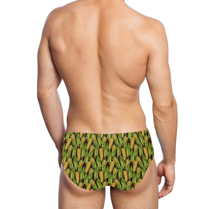 Agricultural Corn cob Print Men's Swimming Briefs