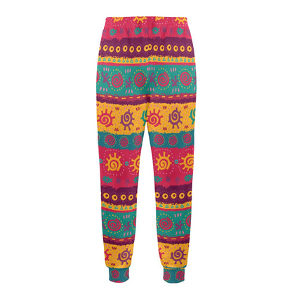 Ethnic Design Print Pattern JJ0134 Men's Casual Track Pants