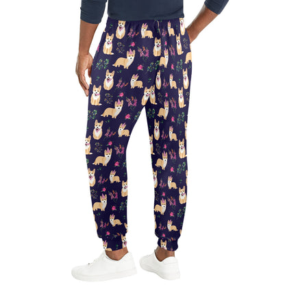 Pembroke Welsh Corgis Pattern Print Design A06 Men's Casual Track Pants