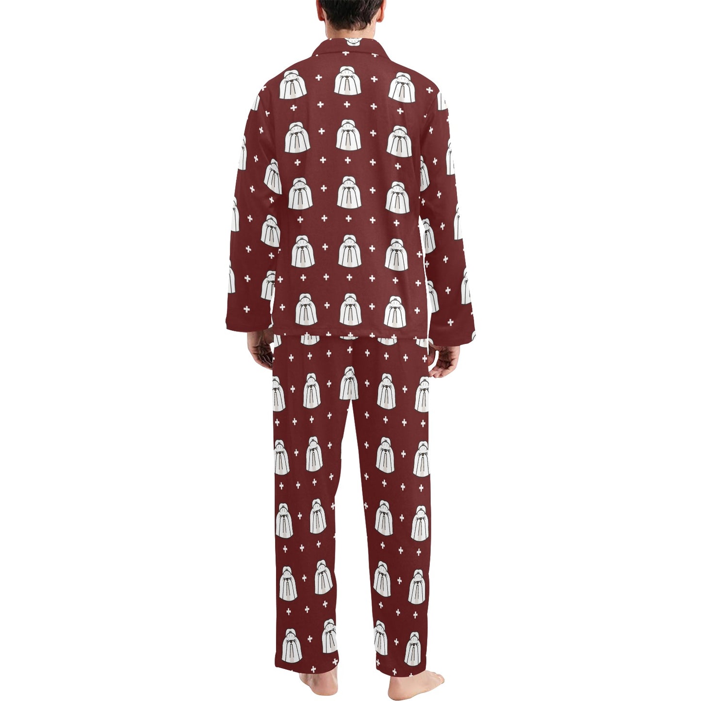 Shih Tzu Print Design LKS301 Men's Long Pajama Set