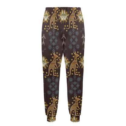 Kangaroos Pattern Print Design 03 Men's Casual Track Pants