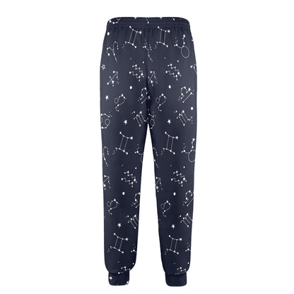 Constellation Pattern Print Design 05 Men's Casual Track Pants