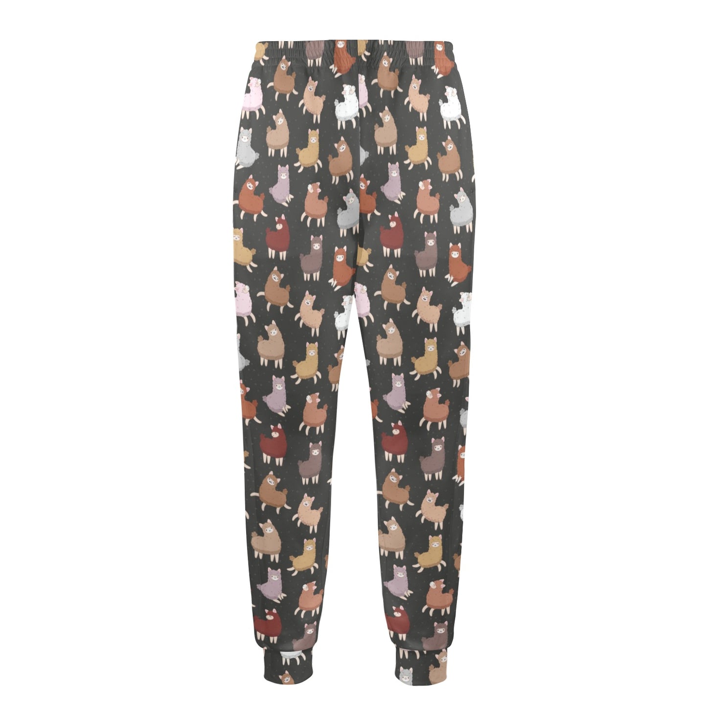 Alpaca Cute Design Themed Print Men's Casual Track Pants