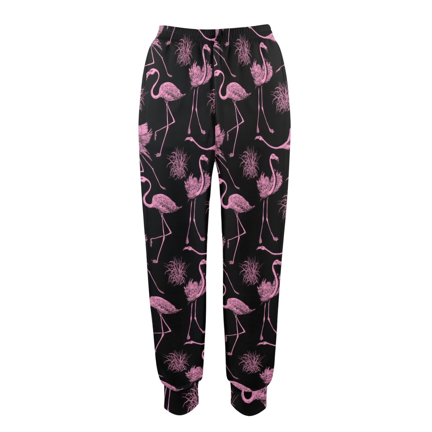 Flamingo Pink Print Pattern Women's Casual Track Pants