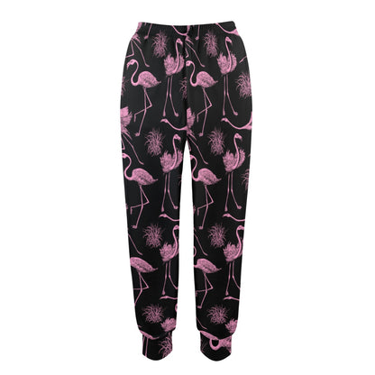 Flamingo Pink Print Pattern Women's Casual Track Pants