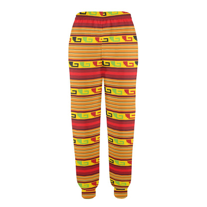 Mexican Blanket Ornament Print Pattern Women's Casual Track Pants