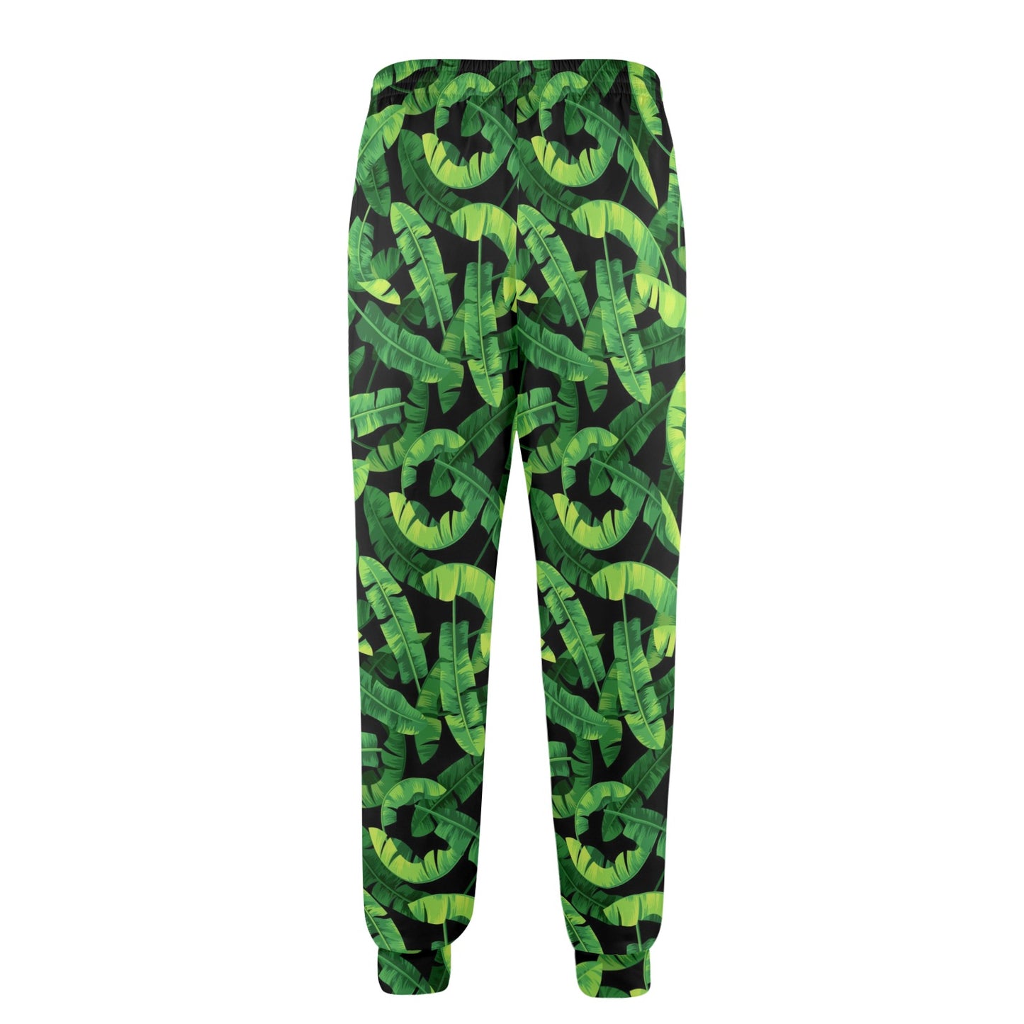 Banana Leaf Pattern Print Design 02 Men's Casual Track Pants