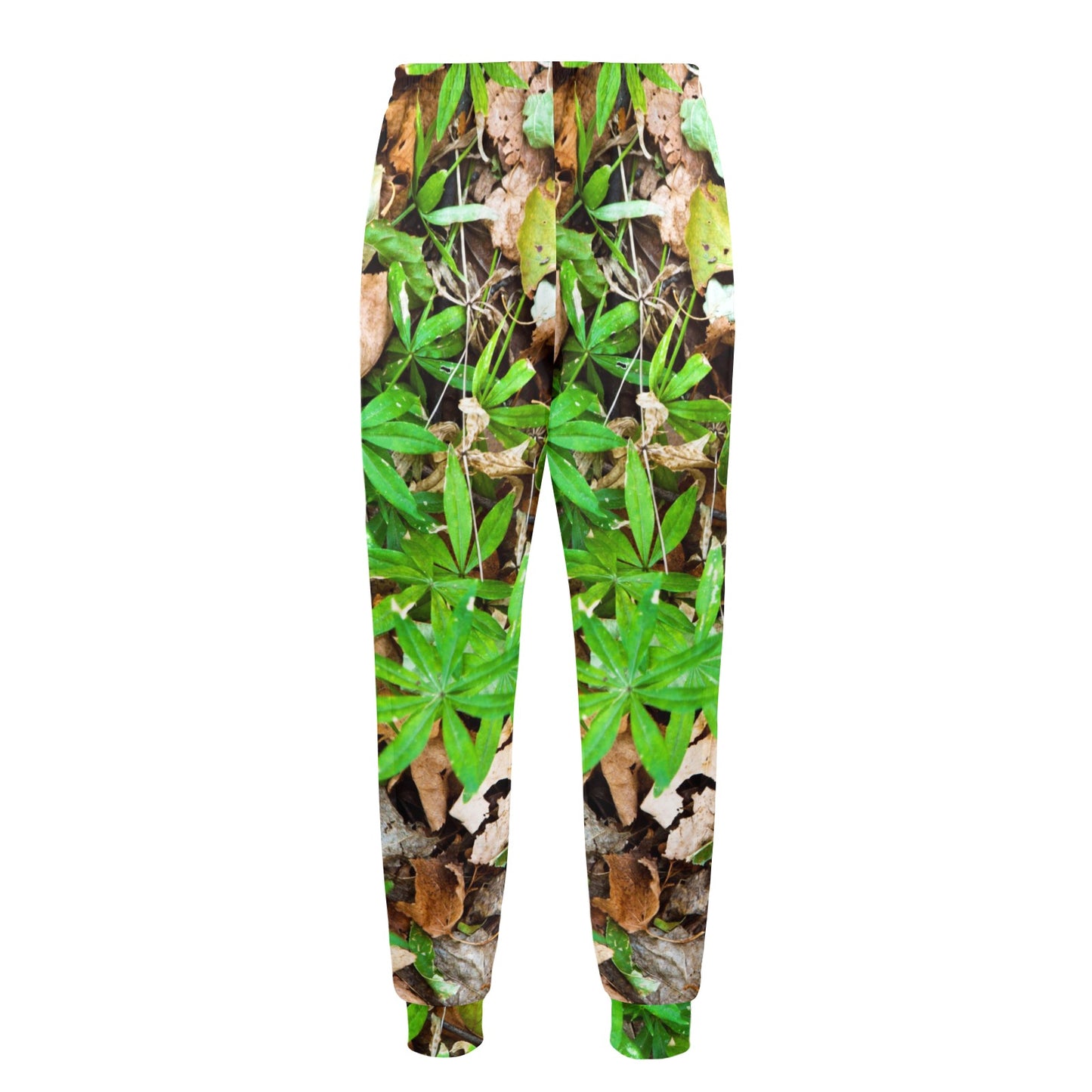 Camouflage Realistic Tree Fresh Print Men's Casual Track Pants