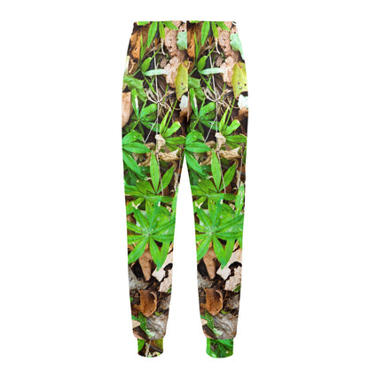 Camouflage Realistic Tree Fresh Print Men's Casual Track Pants