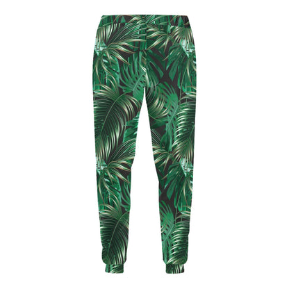 Tropical Flower Pattern Print Design TF012 Men's Sweatpants