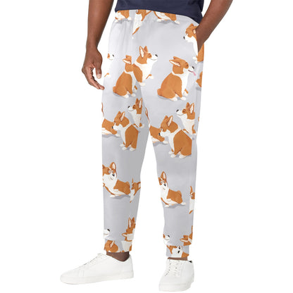 Pembroke Welsh Corgis Pattern Print Design A04 Men's Casual Track Pants