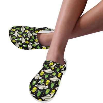 Alien UFO Pattern Unisex Clogs Shoes