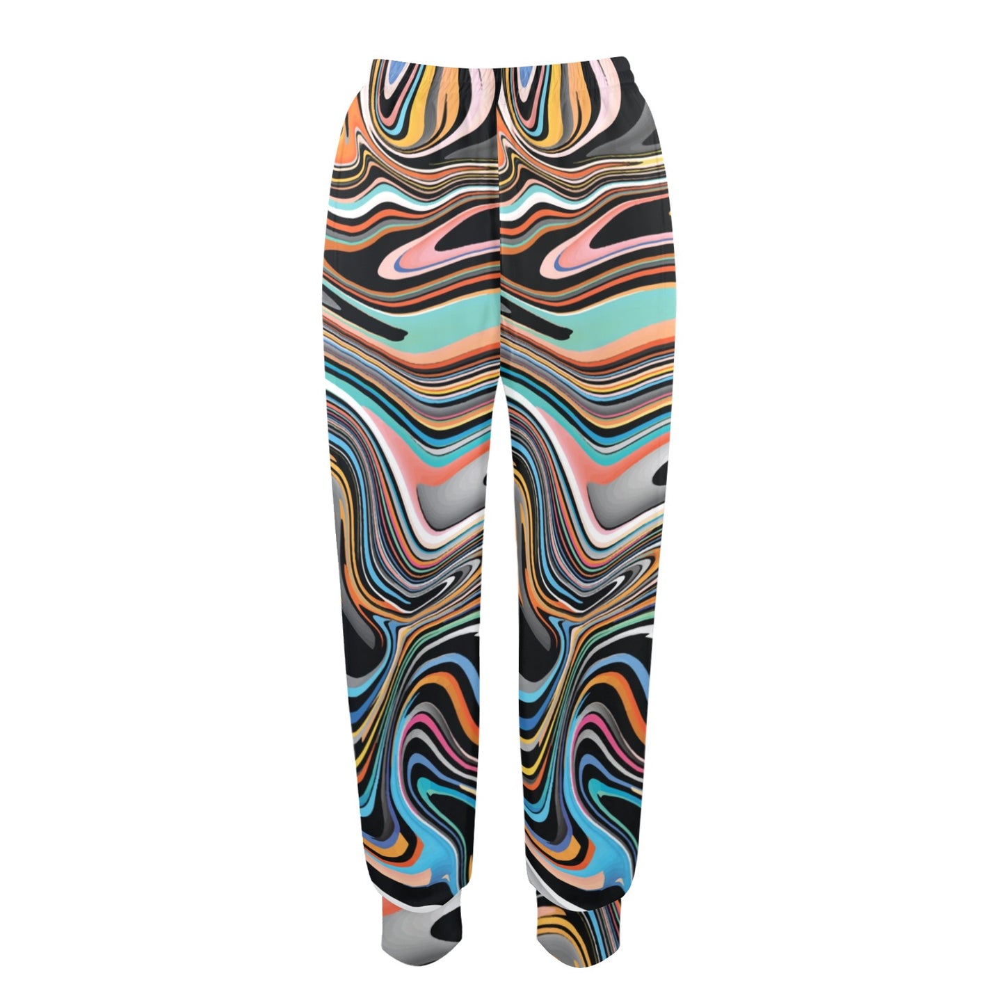 Liquid Pattern Print Design 02 Women's Casual Track Pants