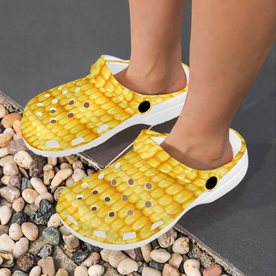 Agricultural Corn cob Pattern Unisex Clogs Shoes