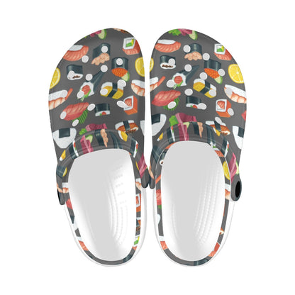 Sushi Pattern Print Unisex Clogs Shoes