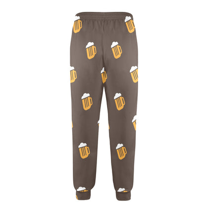Beer Pattern Print Design 01 Men's Casual Track Pants