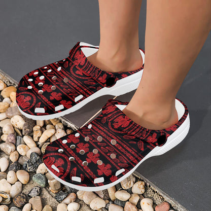 Native American Eagle Themed Print Unisex Clogs Shoes