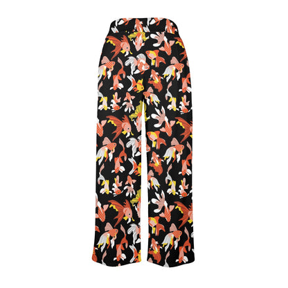 Goldfish Print Design LKS401 Women's Wide Leg Lounge Pants