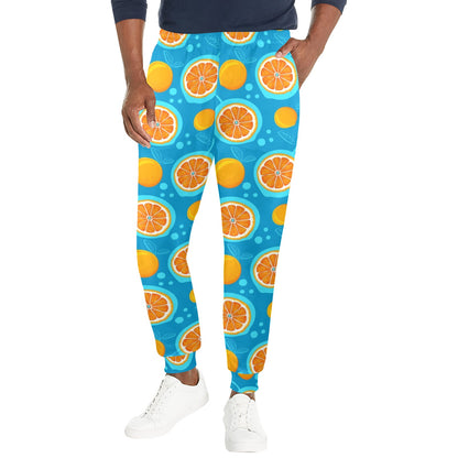 Grapefruit Pattern Print Design GF03 Men's Casual Track Pants