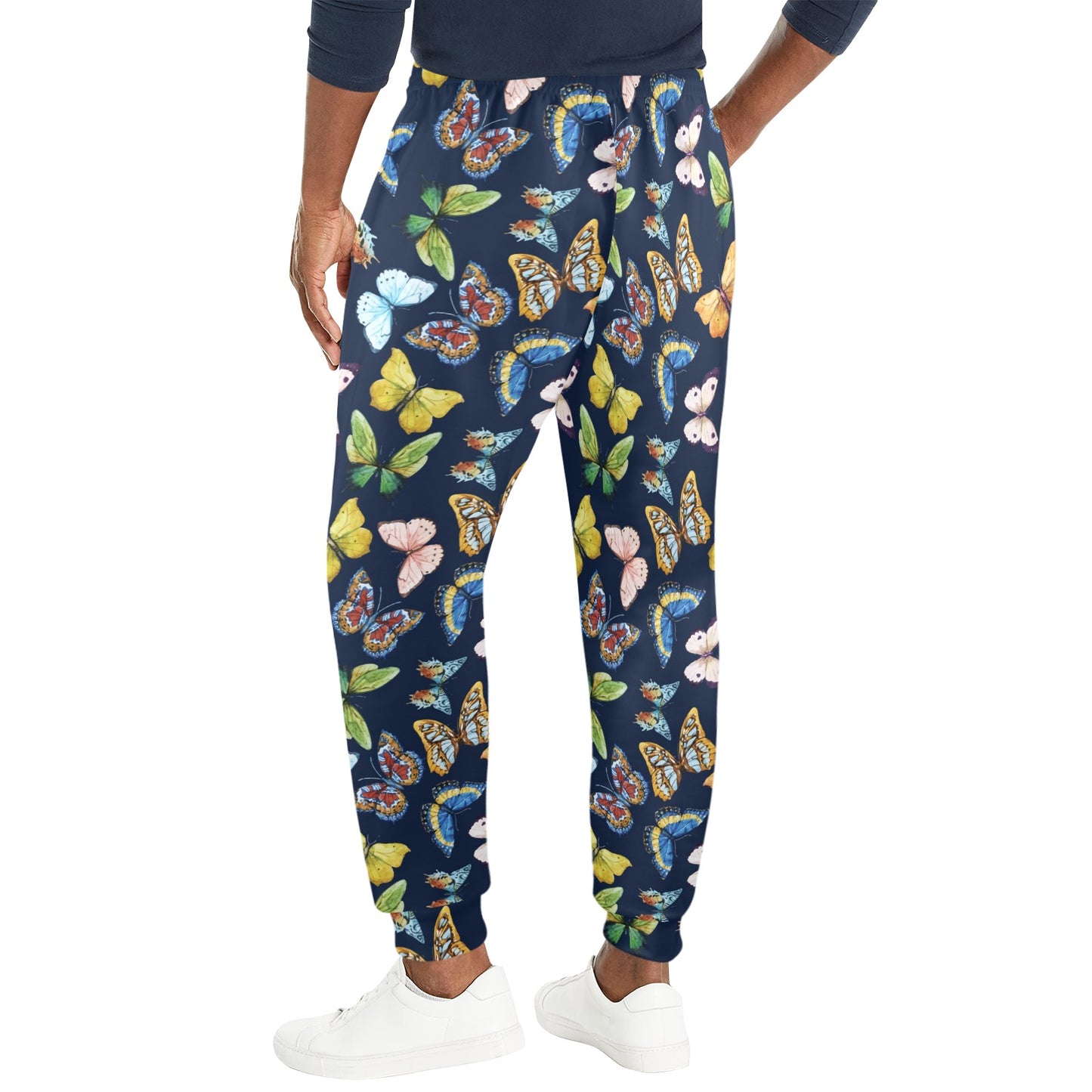 Butterfly Beautiful Print Pattern Men's Casual Track Pants