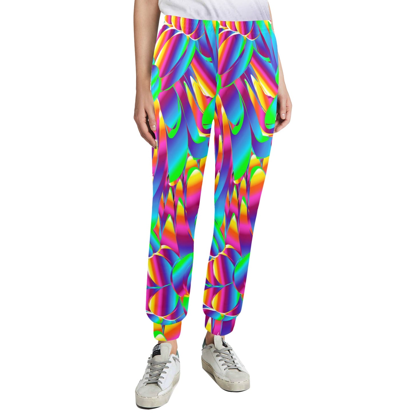 Psychedelic Trippy Pattern Women's Casual Track Pants