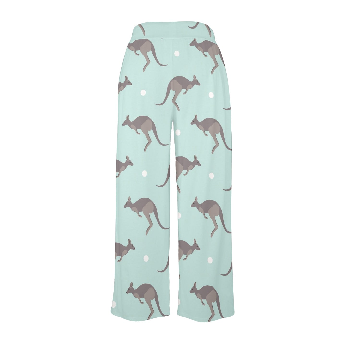 Kangaroos Pattern Print Design 04 Women's Wide Leg Lounge Pants