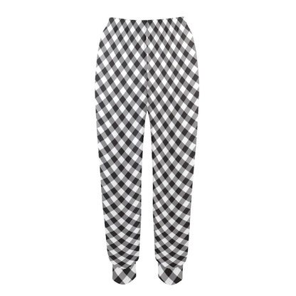 Gingham Print Design LKS402 Women's Casual Track Pants