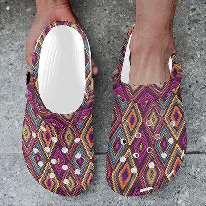 Southwestern Print Unisex Clogs Shoes