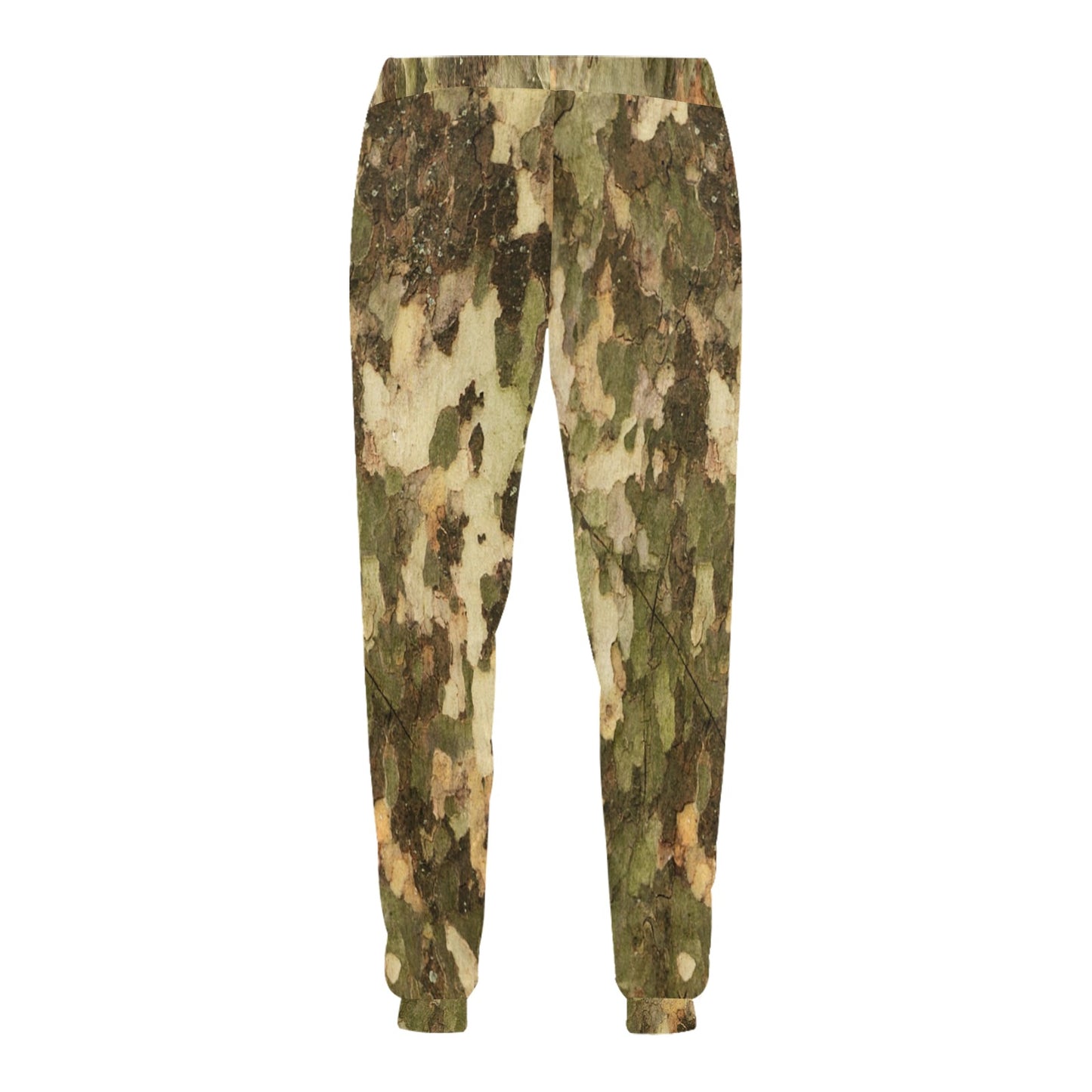 Camo Realistic Tree Texture Print Men's Sweatpants