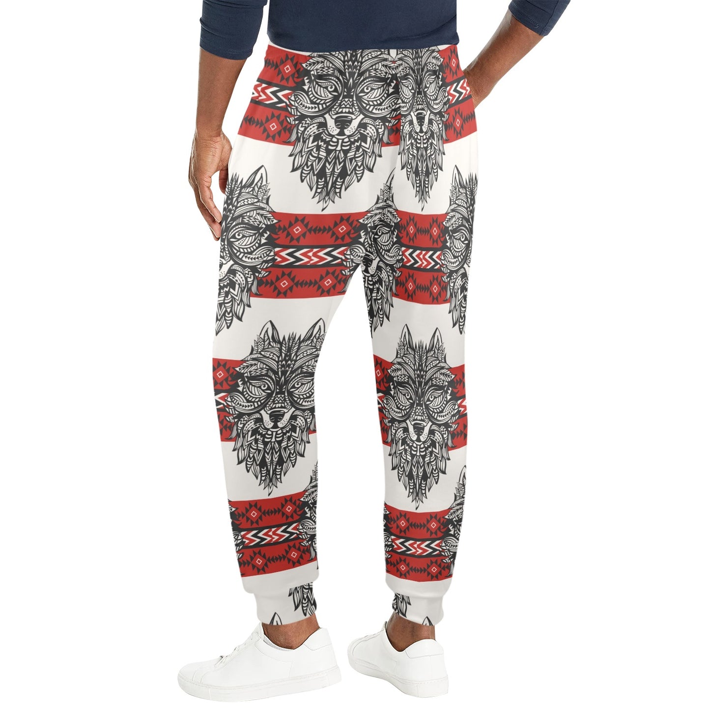 Native Indian Wolf Men's Casual Track Pants