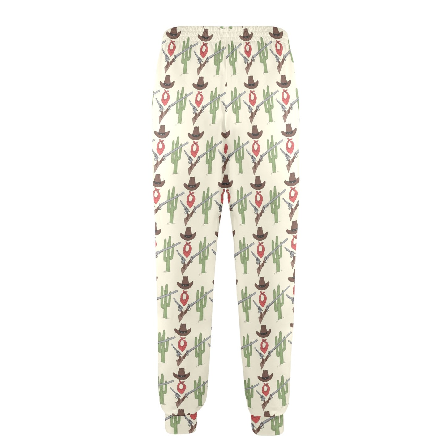 Western Cowboy Print Men's Casual Track Pants